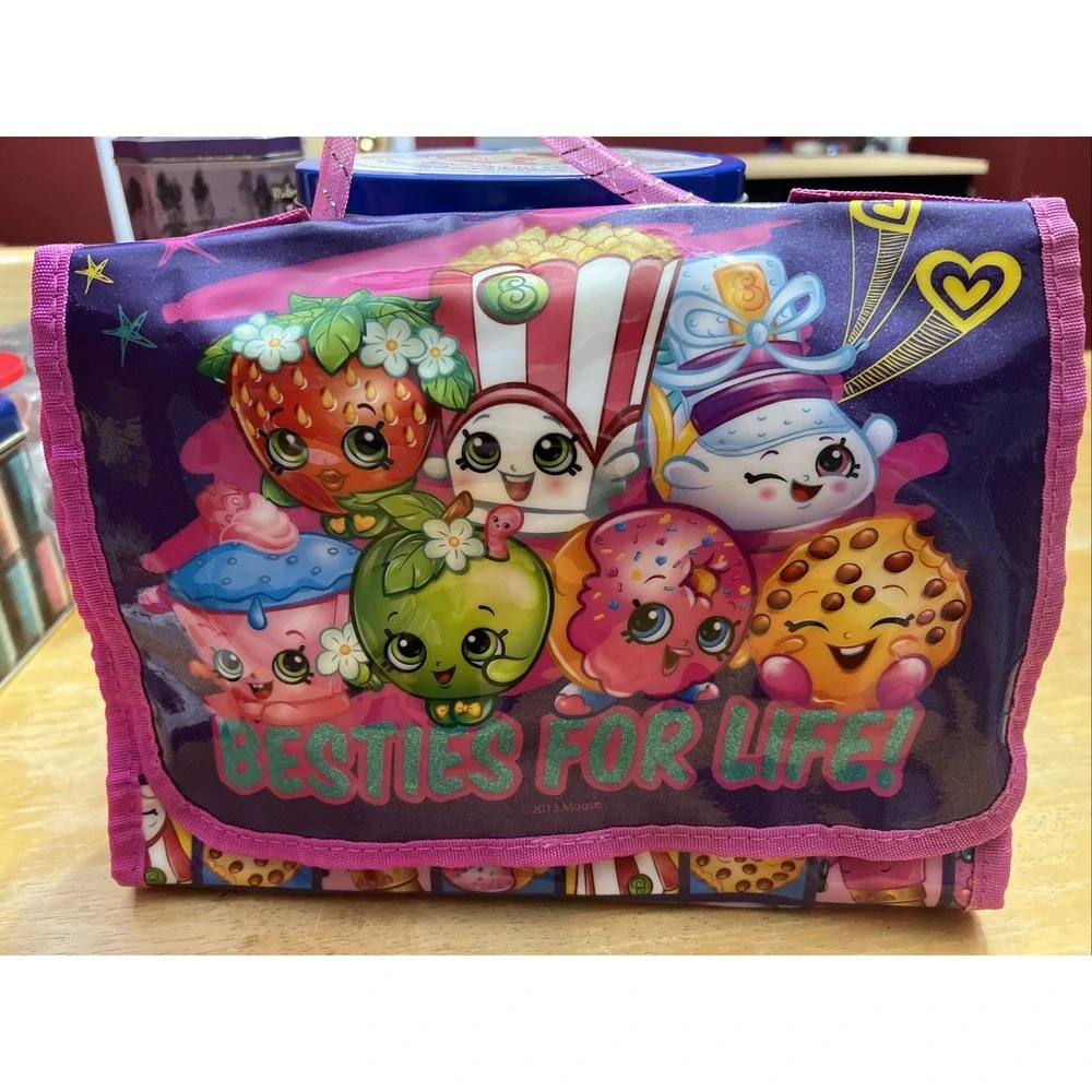Shopkins Travel Organizer Storage Bag BESTIES FOR LIFE Handle Carrying Case
